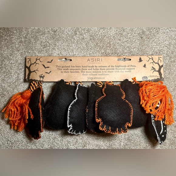 NWT Asiri Fall Halloween owl garland decoration 7 feet - Picture 8 of 9